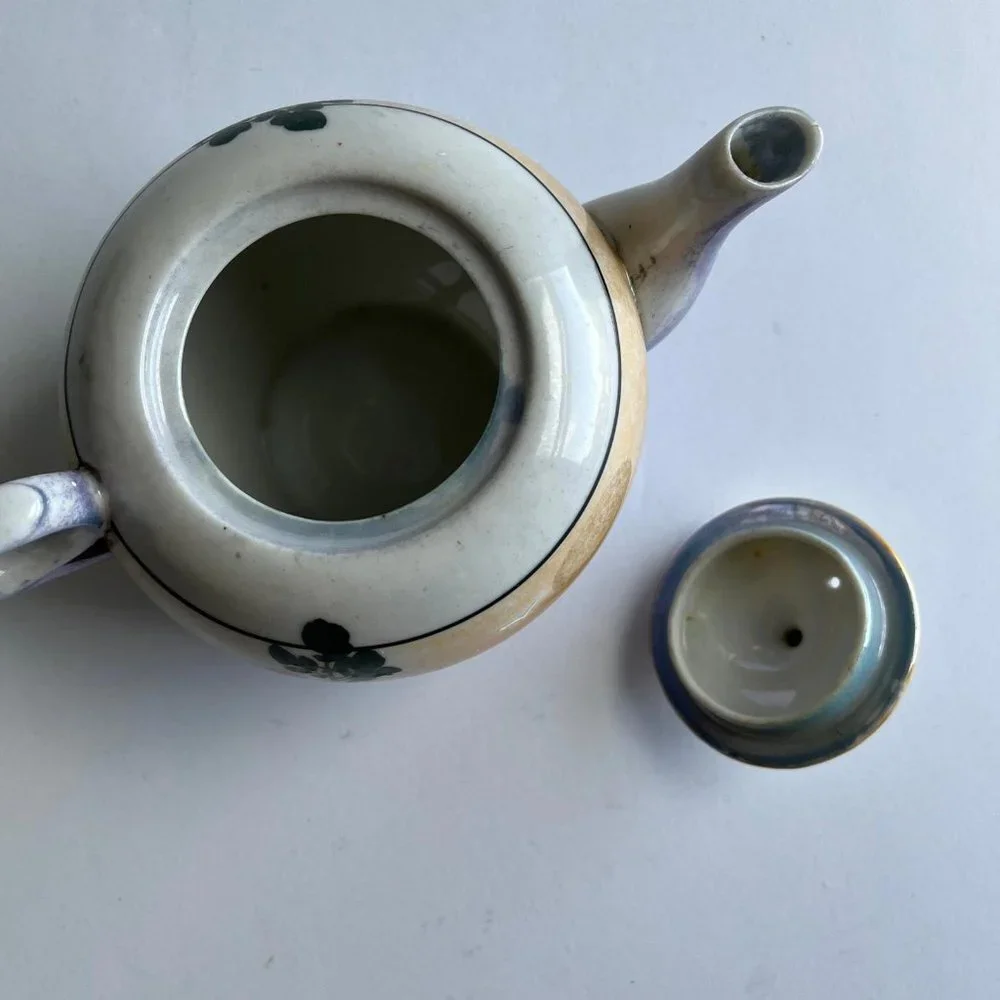 Vintage Bird and Tree Teapot - Retro Decor Gift for Mom